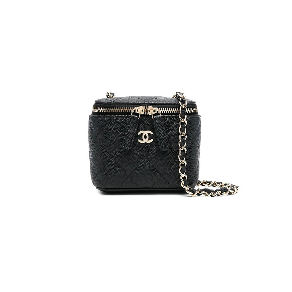 Ch*el chain cosmetic bag