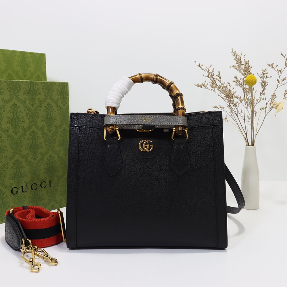 GUCCI DIANA BAMBOO SMALL TOTE BAG 