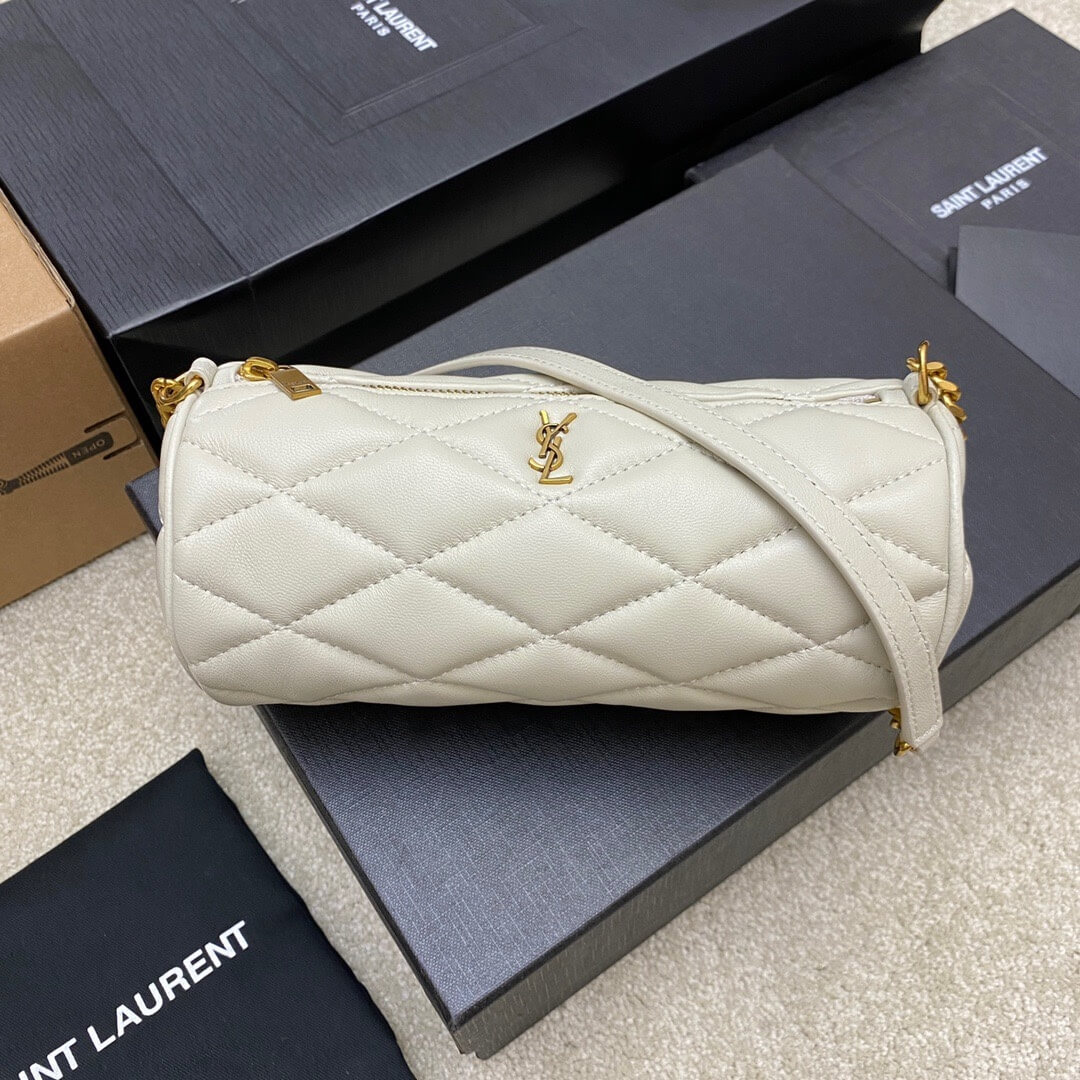 YSL SADE MINI TUBE BAG IN QUILTED LAMBSKIN