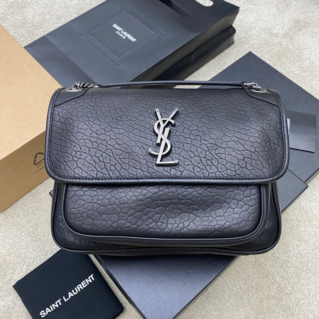 YSL NIKI MEDIUM IN GRAINED LAMBSKIN