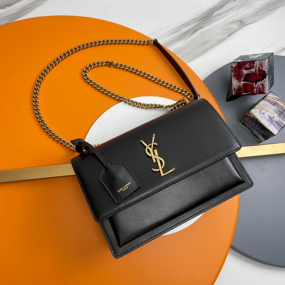 YSL sunset medium leather shoulder bag