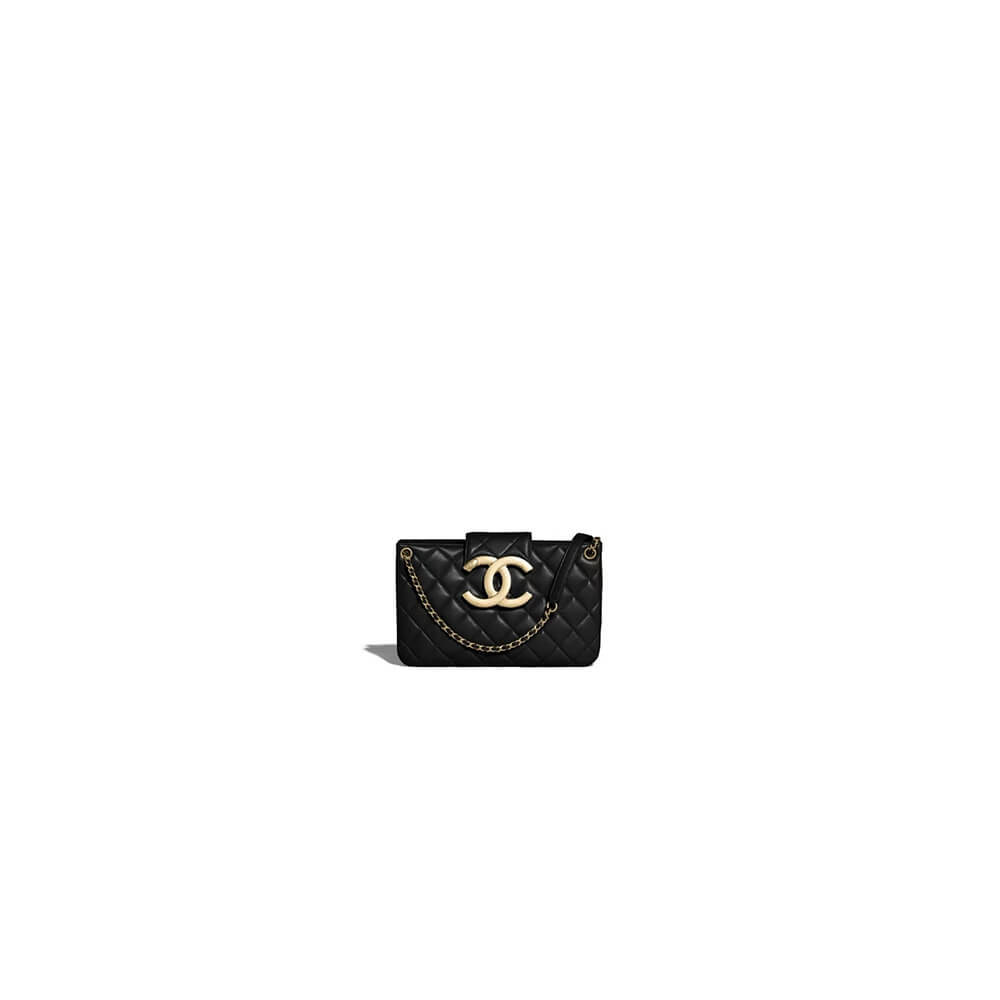 Ch*el logo shoulder bag