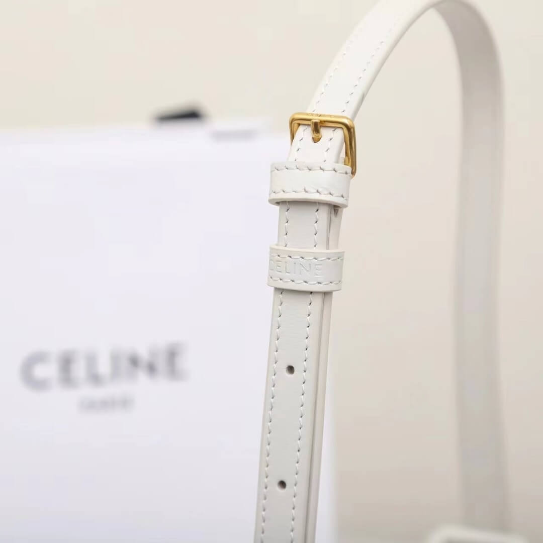 CELINE TILLY medium bag in shiny calf leather 