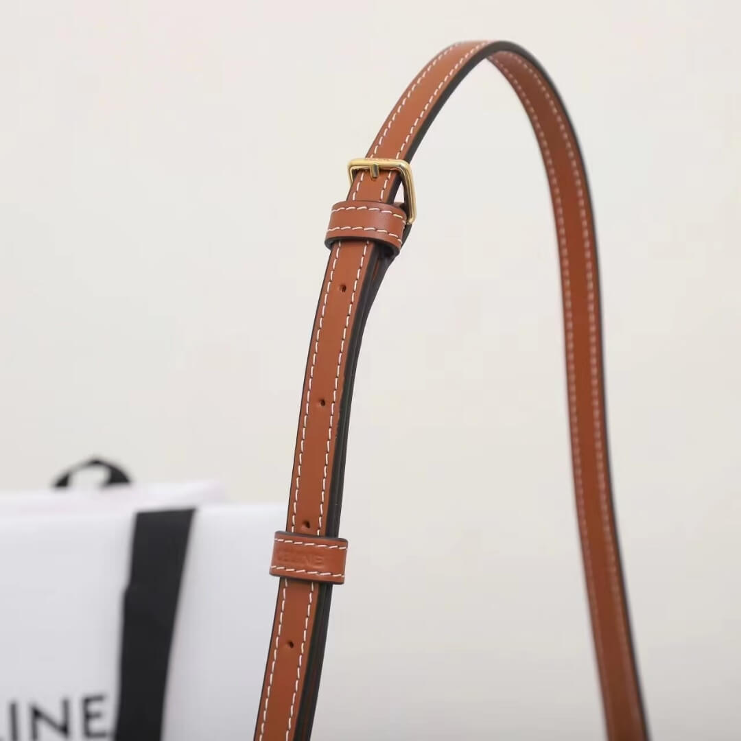 CELINE TILLY medium bag in shiny calf leather 