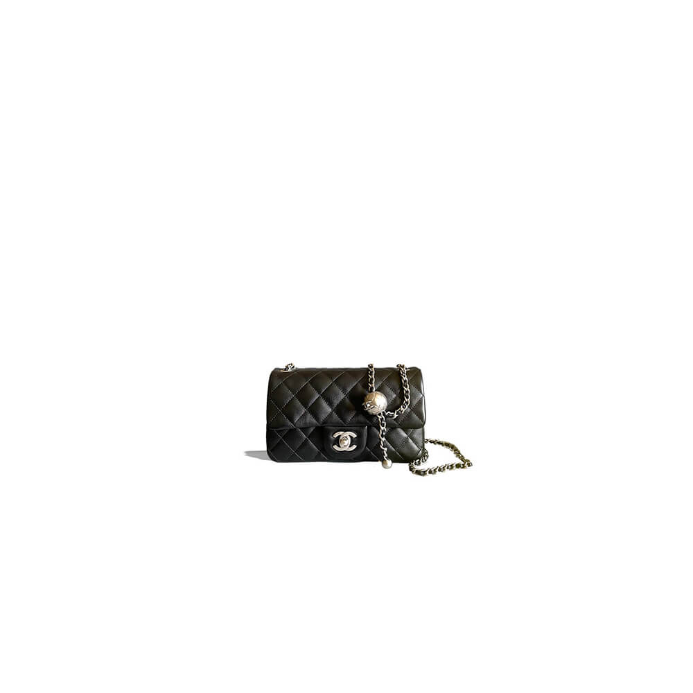 Ch*el pearl crush mini rectangular flap