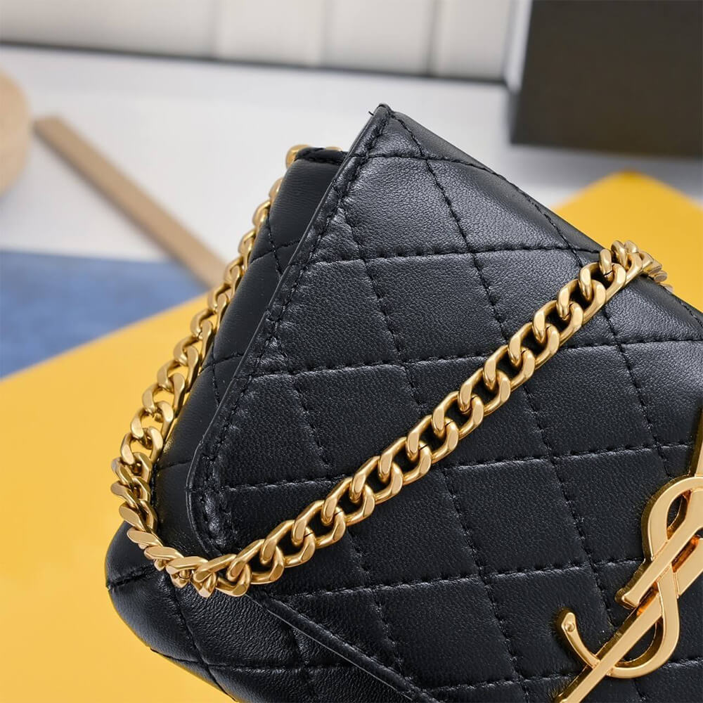 YSL GABY chain phone holder in lambskin