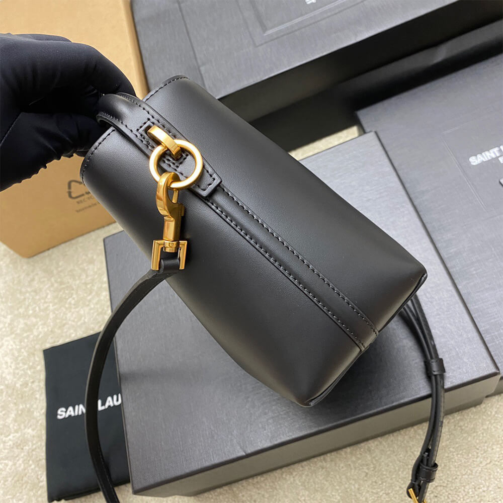 YSL LE 37 mini in shiny leather