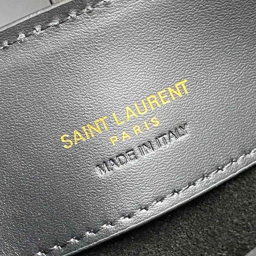 YSL LE 37 mini in shiny leather