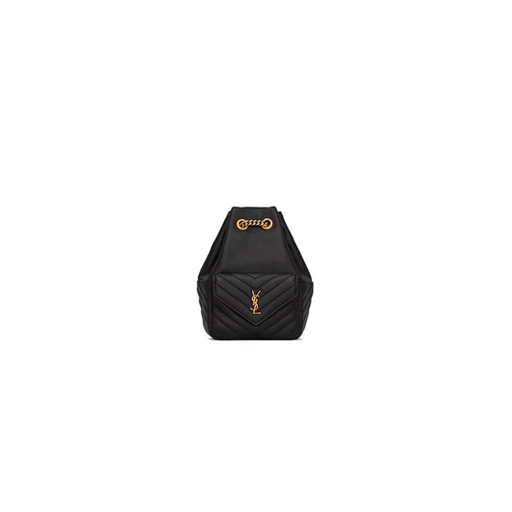 YSL Joe quilted lambskin mini bucket bag