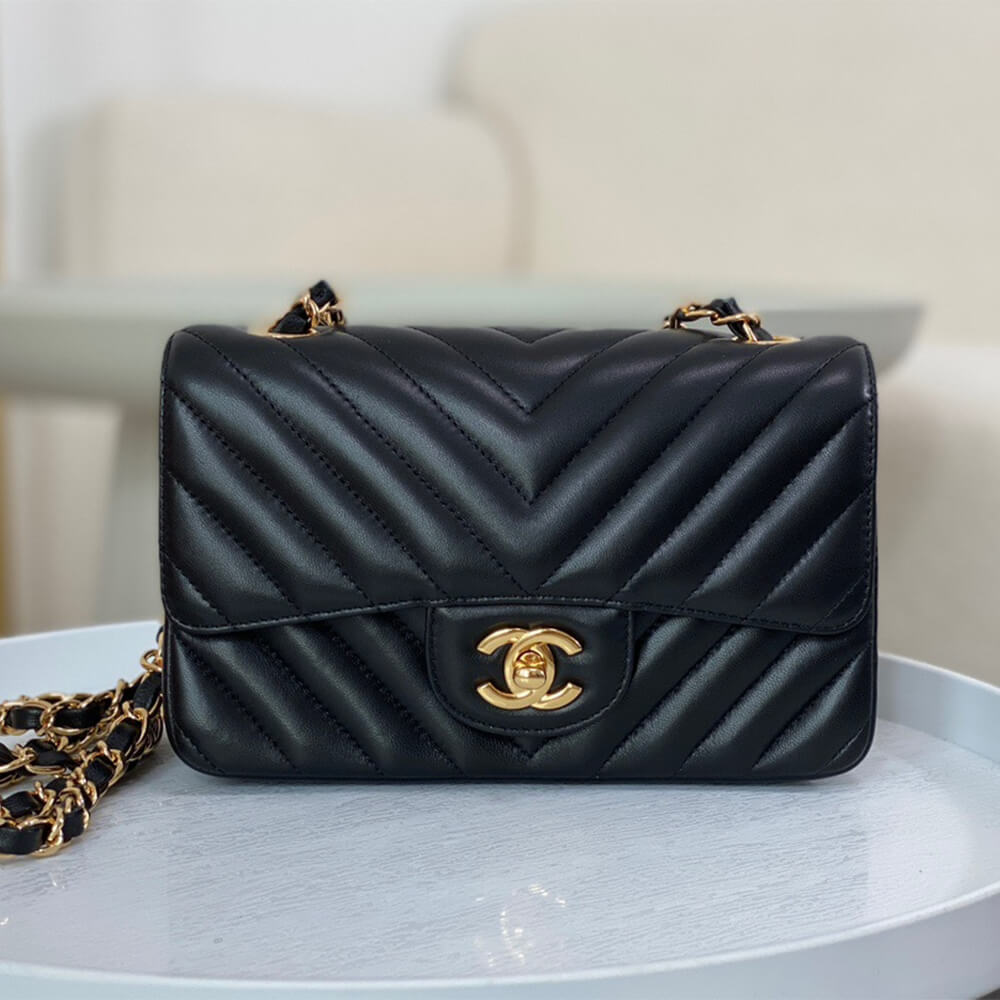 Ch*el mini flap bag(high-end grade)