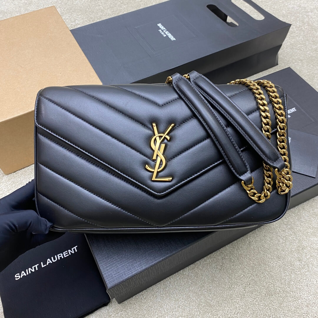 YSL LOULOU medium in MATELASSÉ lambskin