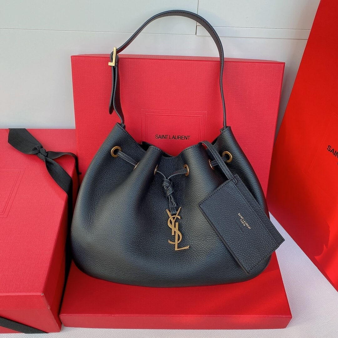 YSL PARIS VII small hobo in grained leather