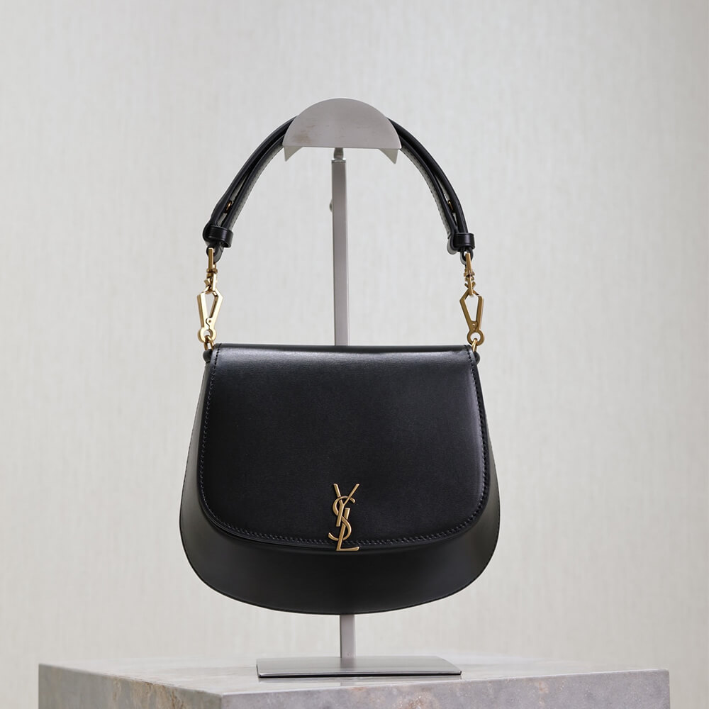 YSL VOLTAIRE TOP HANDLE in leather