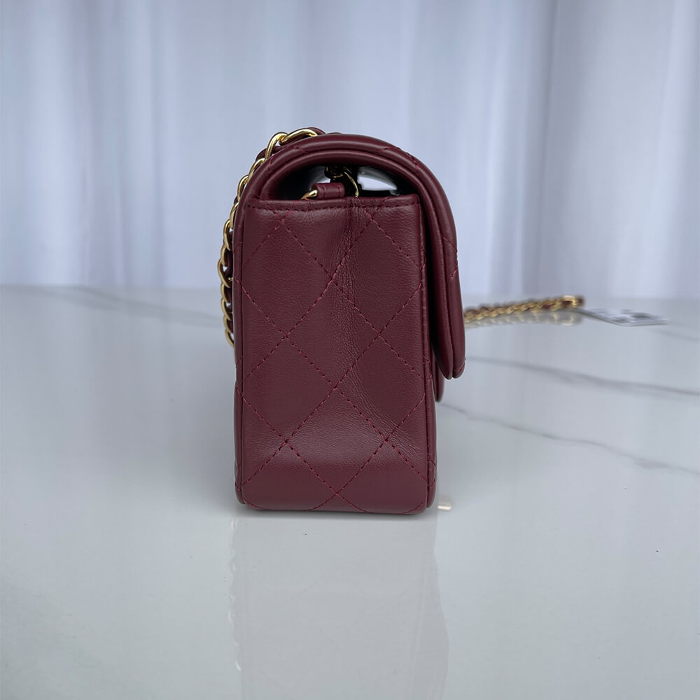 Ch*el mini flap bag(high-end grade)