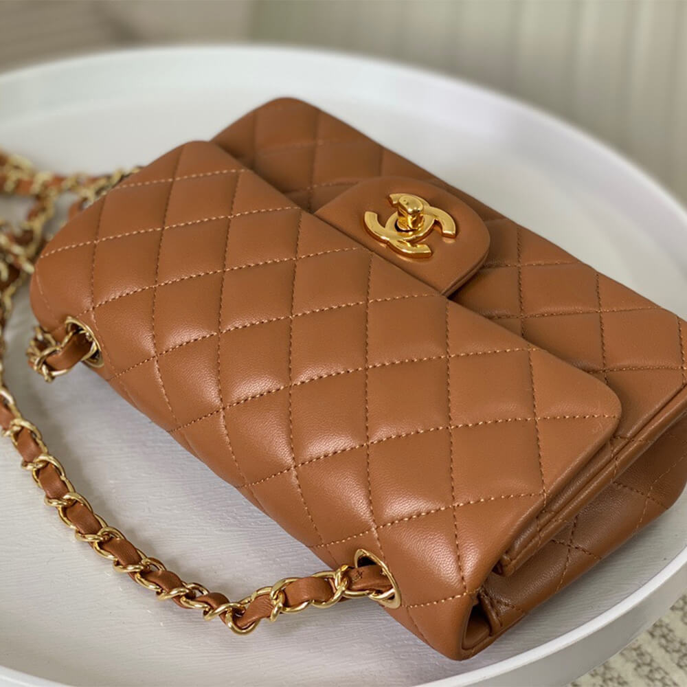 Ch*el mini flap bag(high-end grade)