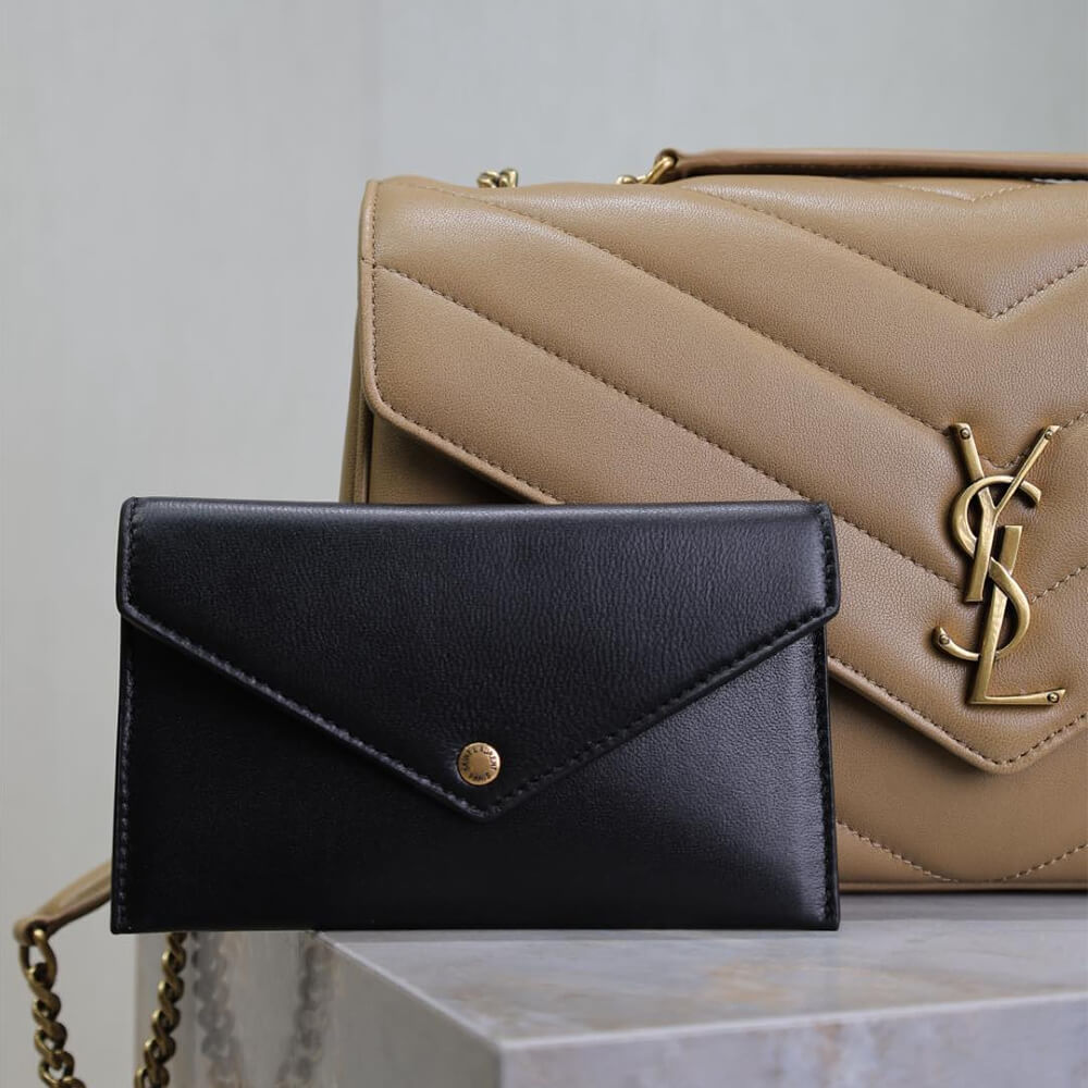 YSL LOULOU medium in MATELASSÉ lambskin