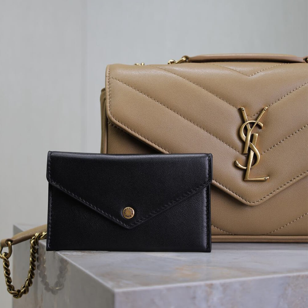 YSL LOULOU small in MATELASSÉ lambskin