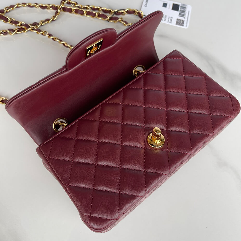 Ch*el mini flap bag(high-end grade)