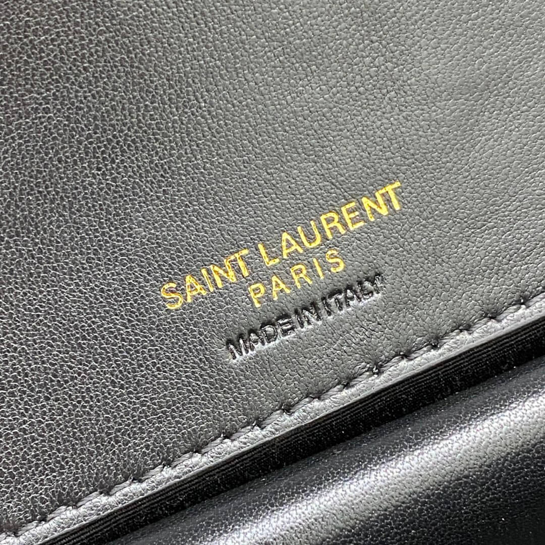 YSL LOULOU small in MATELASSÉ lambskin