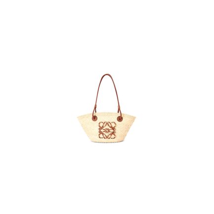 LOEWE Anagram Basket Small Palm and Calfskin Bag(HIGH-END GRADE)