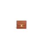 CELINE Small Flap Wallet TRIOMPHE IN Shiny Smooth Lambskin