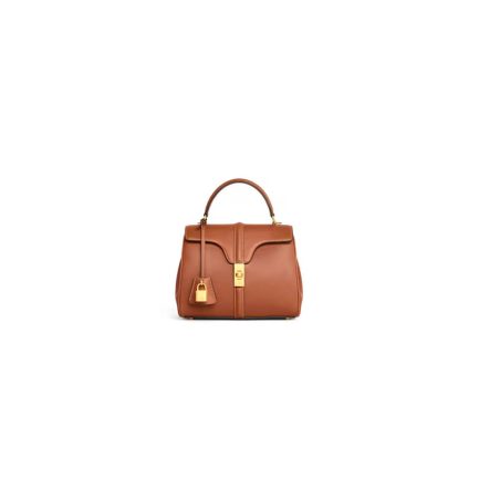 CELINE 16 satin calfskin small bag(high-end grade)