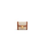 CELINE Small Flap Wallet TRIOMPHE IN Shiny Smooth Lambskin