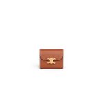 CELINE Small Flap Wallet TRIOMPHE IN Shiny Smooth Lambskin