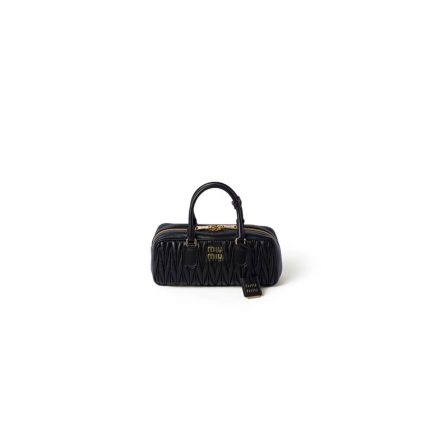 MiuMiu Large Arcadie matelassé nappa leather bag(high-end grade)