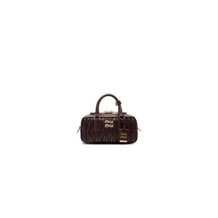MiuMiu Regular Arcadie matelassé nappa leather bag(high-end grade)