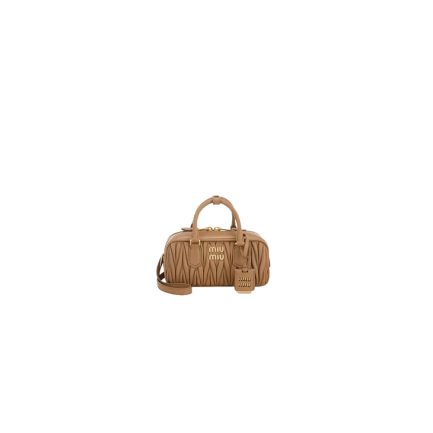 MiuMiu Regular Arcadie matelassé nappa leather bag(high-end grade)