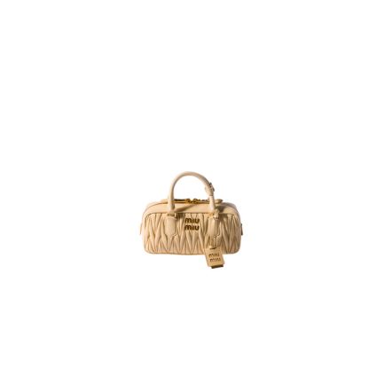 MiuMiu Regular Arcadie matelassé nappa leather bag(high-end grade)