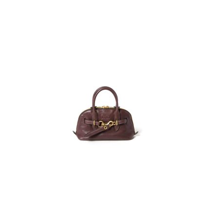MiuMiu Small Aventure nappa leather top-handle bag (high-end grade)