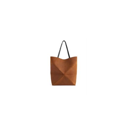 LOEWE Large Puzzle Fold tote in suede calfskin(HIGH-END GRADE)