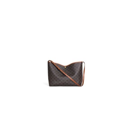 CELINE SOFT SHOPPER BAG IN Triomphe Canvas and Calfskin
