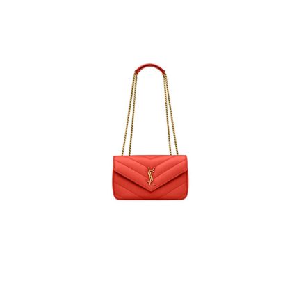 YSL LOULOU small in MATELASSÉ lambskin(high-end grade)