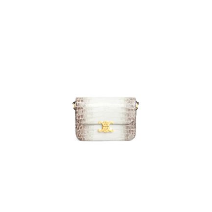 CELINE TEEN TRIOMPHE crocodile pattern handbag(HIGH-END GRADE)