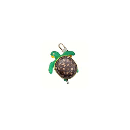 LV Turtle Pouch Bag Charm
