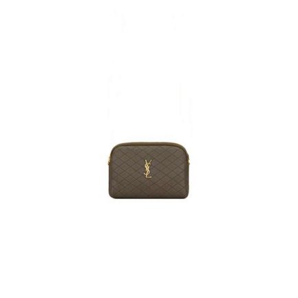 YSL GABY ZIPPERED POUCH IN LAMBSKIN