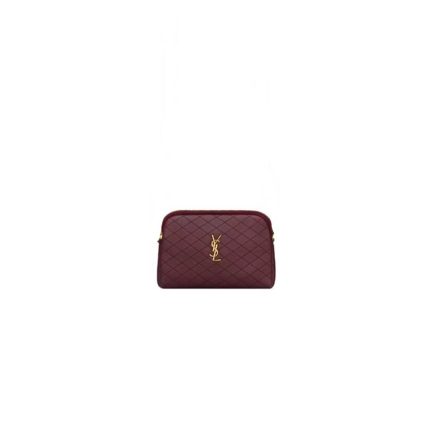 YSL GABY ZIPPERED POUCH IN LAMBSKIN