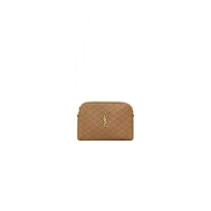 YSL GABY ZIPPERED POUCH IN LAMBSKIN