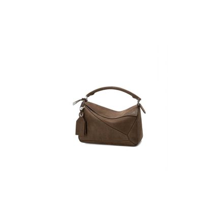 LOEWE Small Featherlight Puzzle bag in grained nubuck(HIGH-END GRADE)